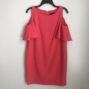 New Cynthia Rowley Pink Cold Shoulder Sheath Dress